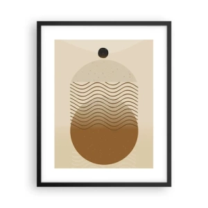 Plakát v černém rámu - O původu geometrických obrazců - 40x50 cm