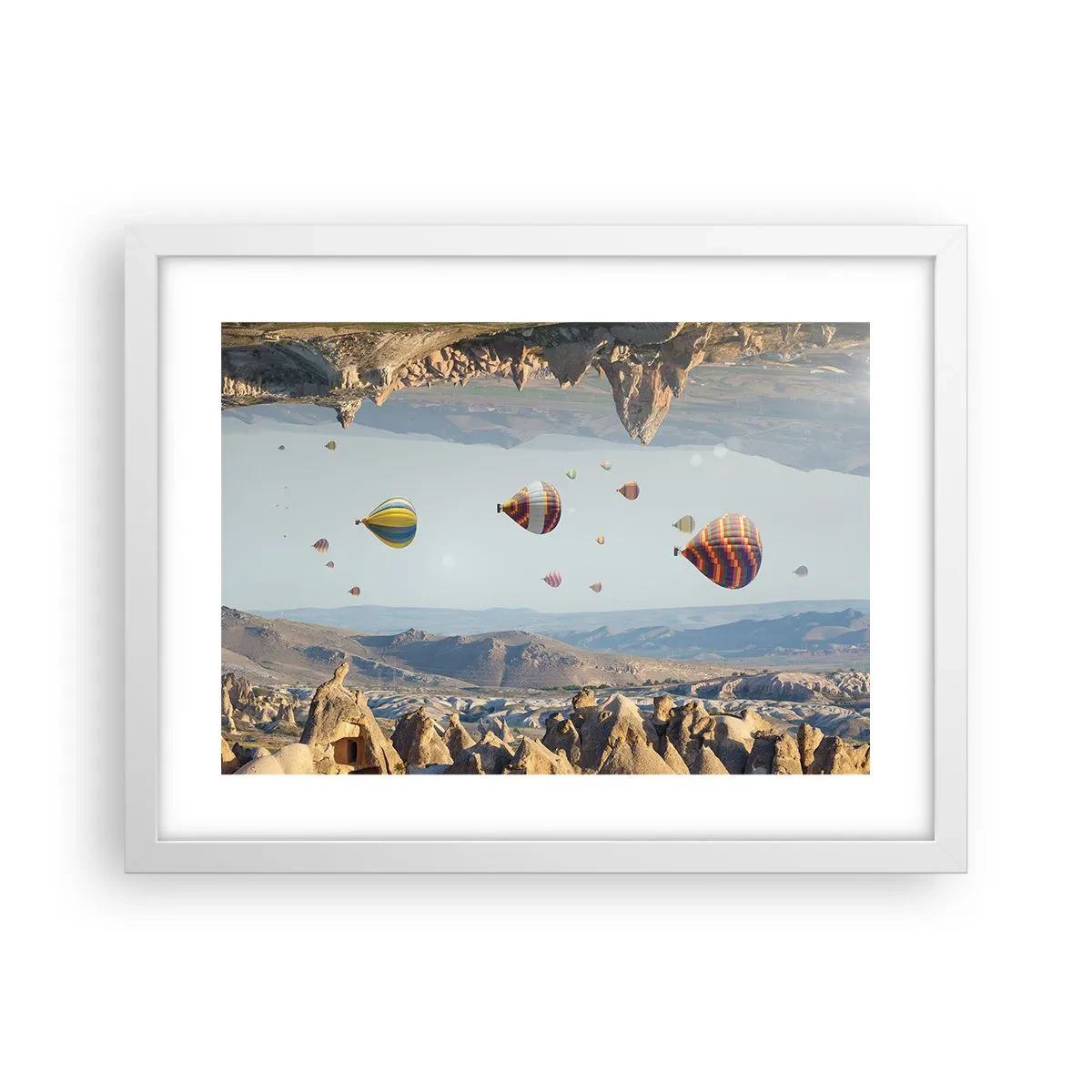 Plakát v bílém rámu - Zde je možné vše - 40x30 cm