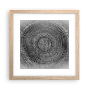 Plakát v rámu světlý dub - Znamení doby - 30x30 cm
