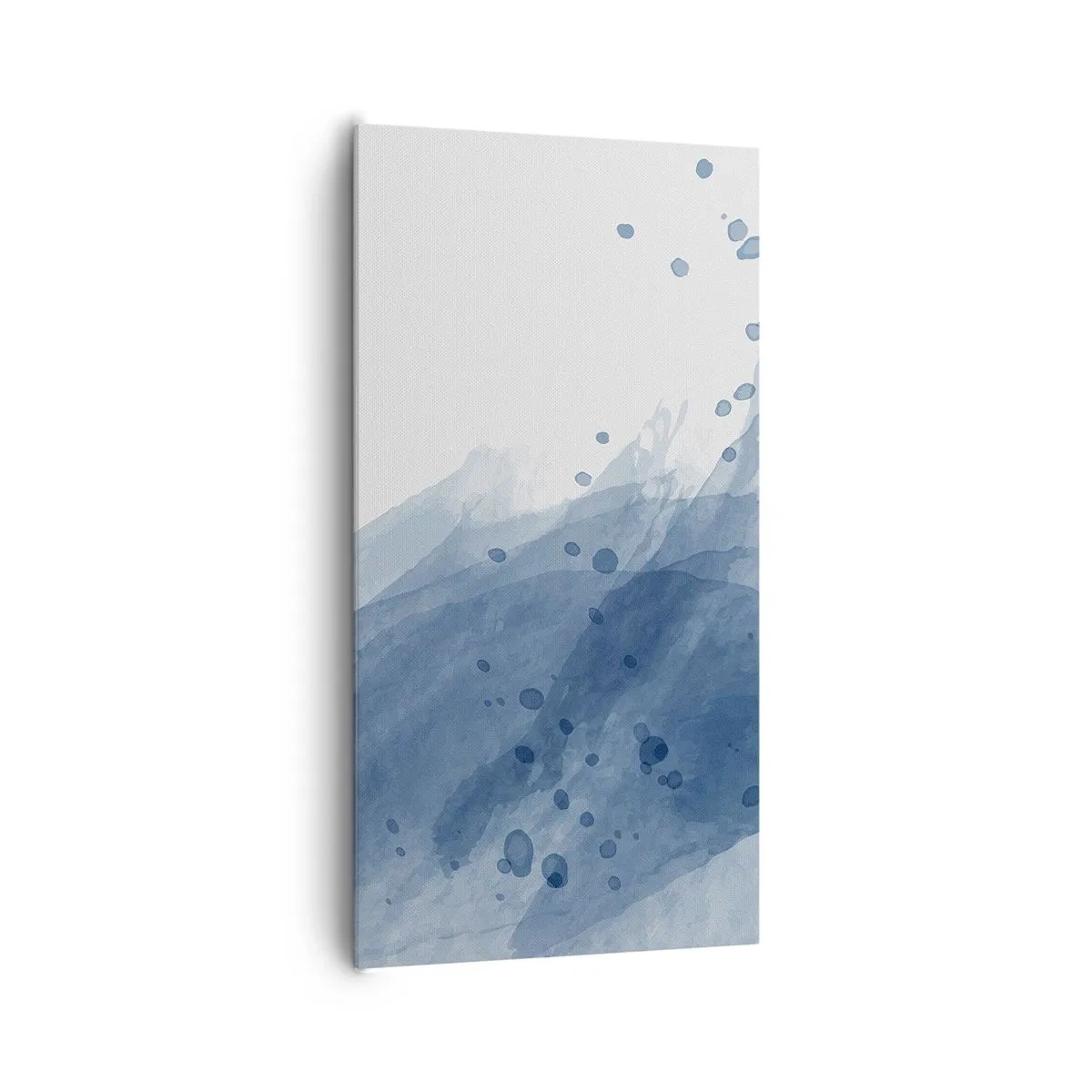 Obraz na plátně - Modrý tyl - 65x120 cm