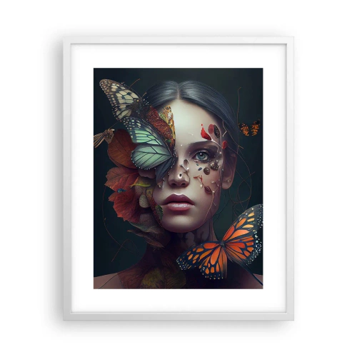 Plakát v bílém rámu - Nádherná metamorfóza - 40x50 cm