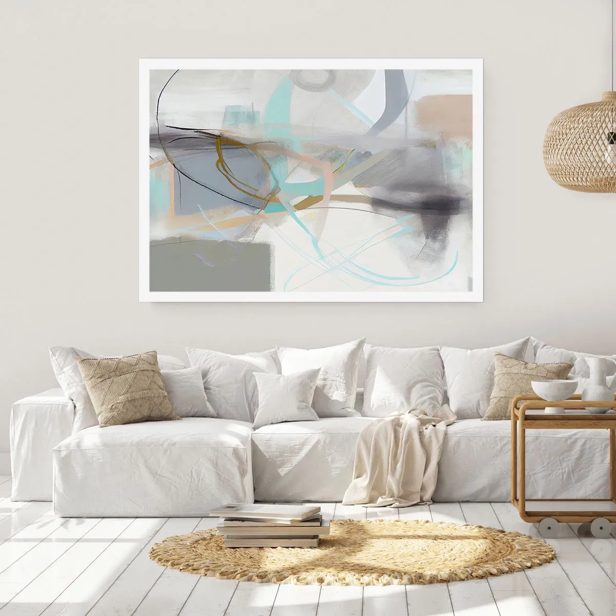 Plakát - Mlhavá abstrakce - 91x61 cm