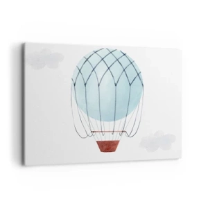 Obraz na plátně - Celý v oblacích - 100x70 cm