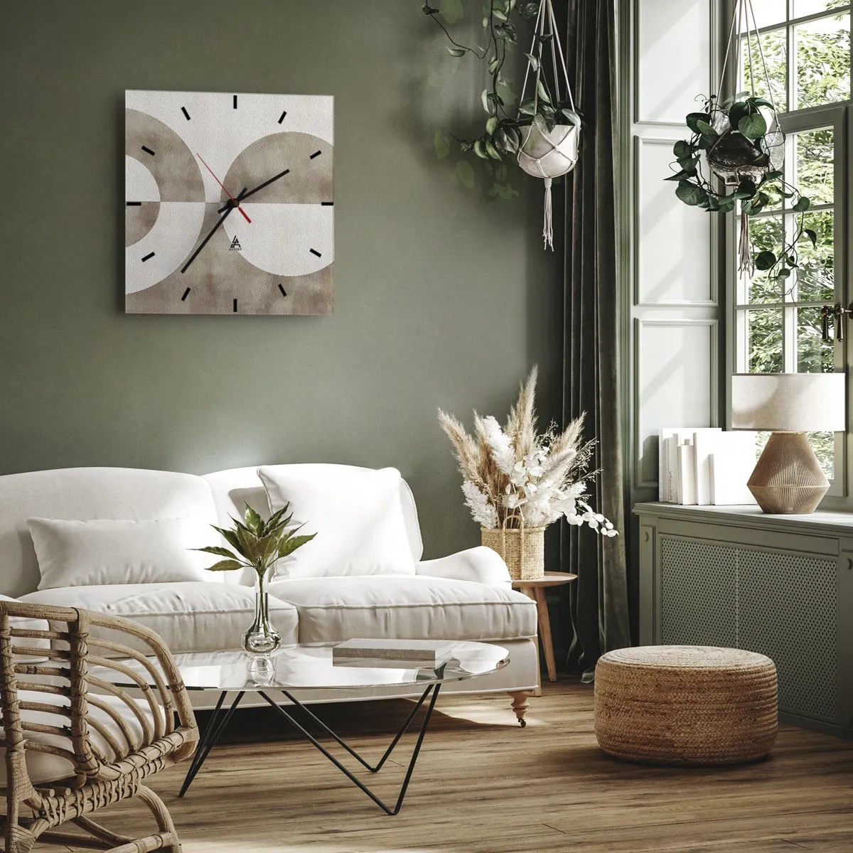 Nástěnné hodiny - Podobnosti a rozdíly - 30x30 cm