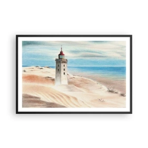 Plakát v černém rámu - Vždy hledí na moře - 91x61 cm