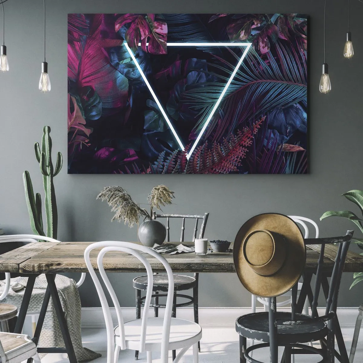 Obraz na plátně - Zahrada v disco stylu - 70x50 cm