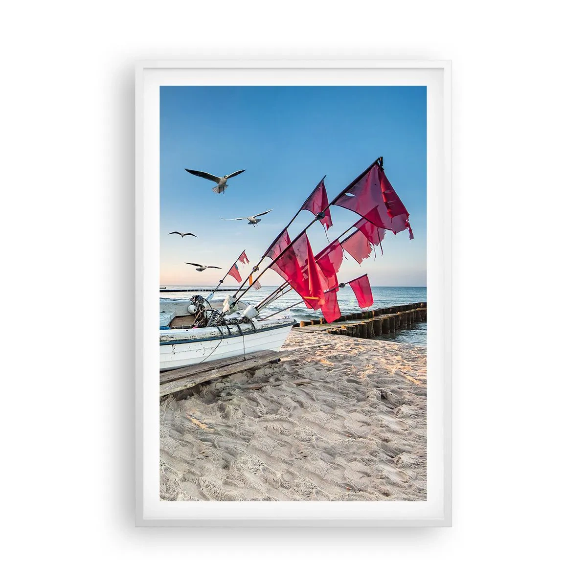 Plakát v bílém rámu - Zasloužená přestávka - 61x91 cm