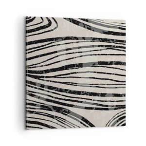 Obraz na plátně - Močál s liniemi - 60x60 cm