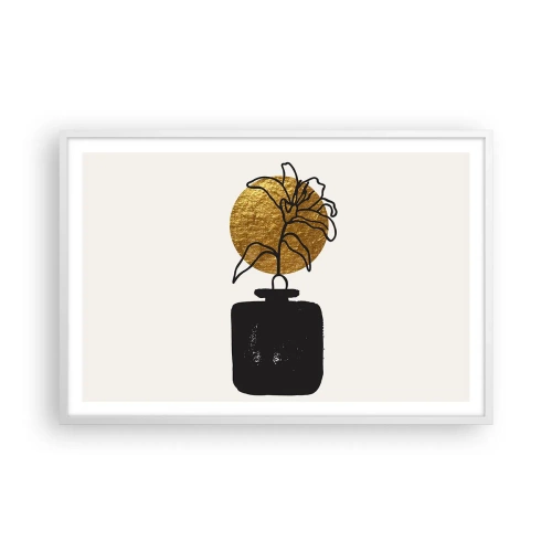 Plakát v bílém rámu - Krása, která má cenu zlata - 91x61 cm