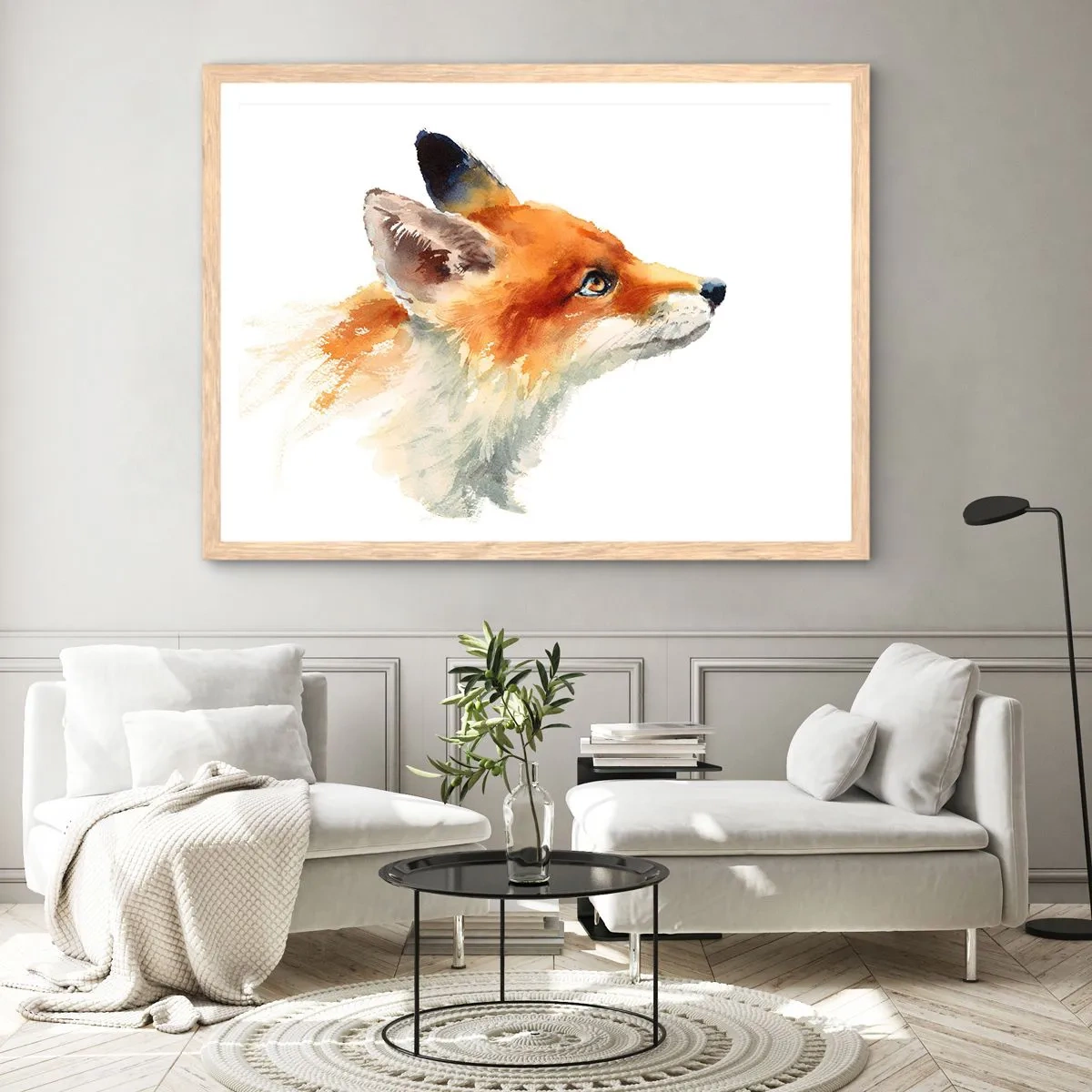 Plakát v rámu světlý dub - Opatrnosti není nikdy dost - 100x70 cm