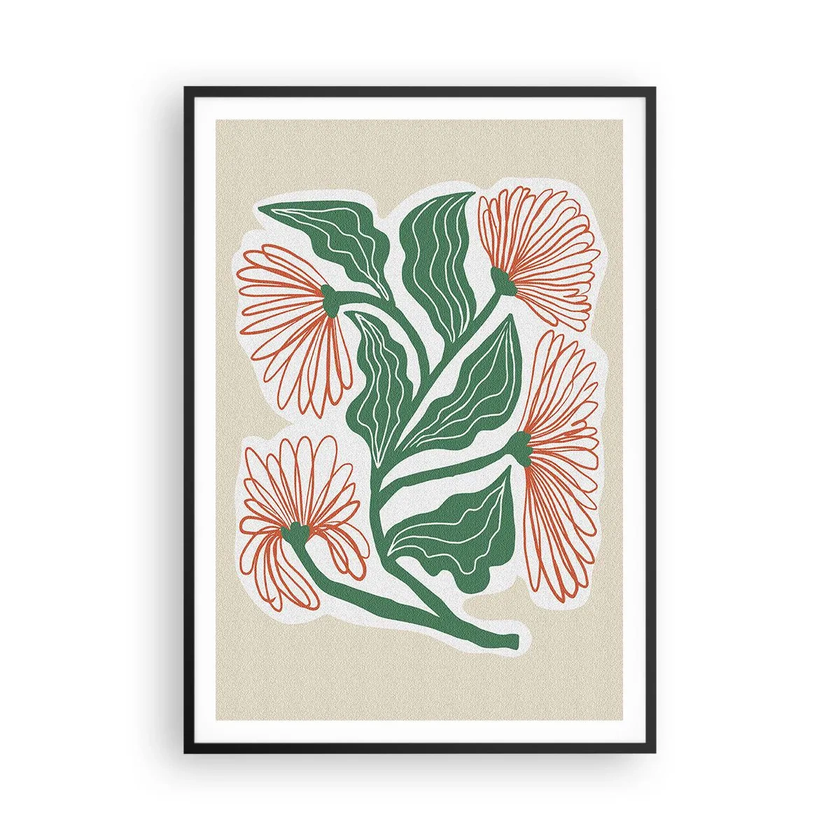 Plakát v černém rámu - Lidové i moderní - 70x100 cm