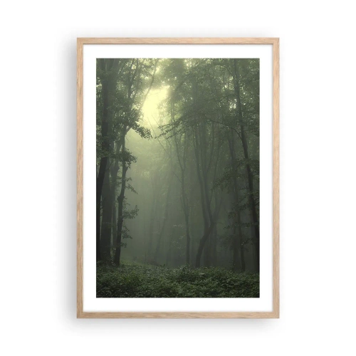 Plakát v rámu světlý dub - Než se probudí - 50x70 cm