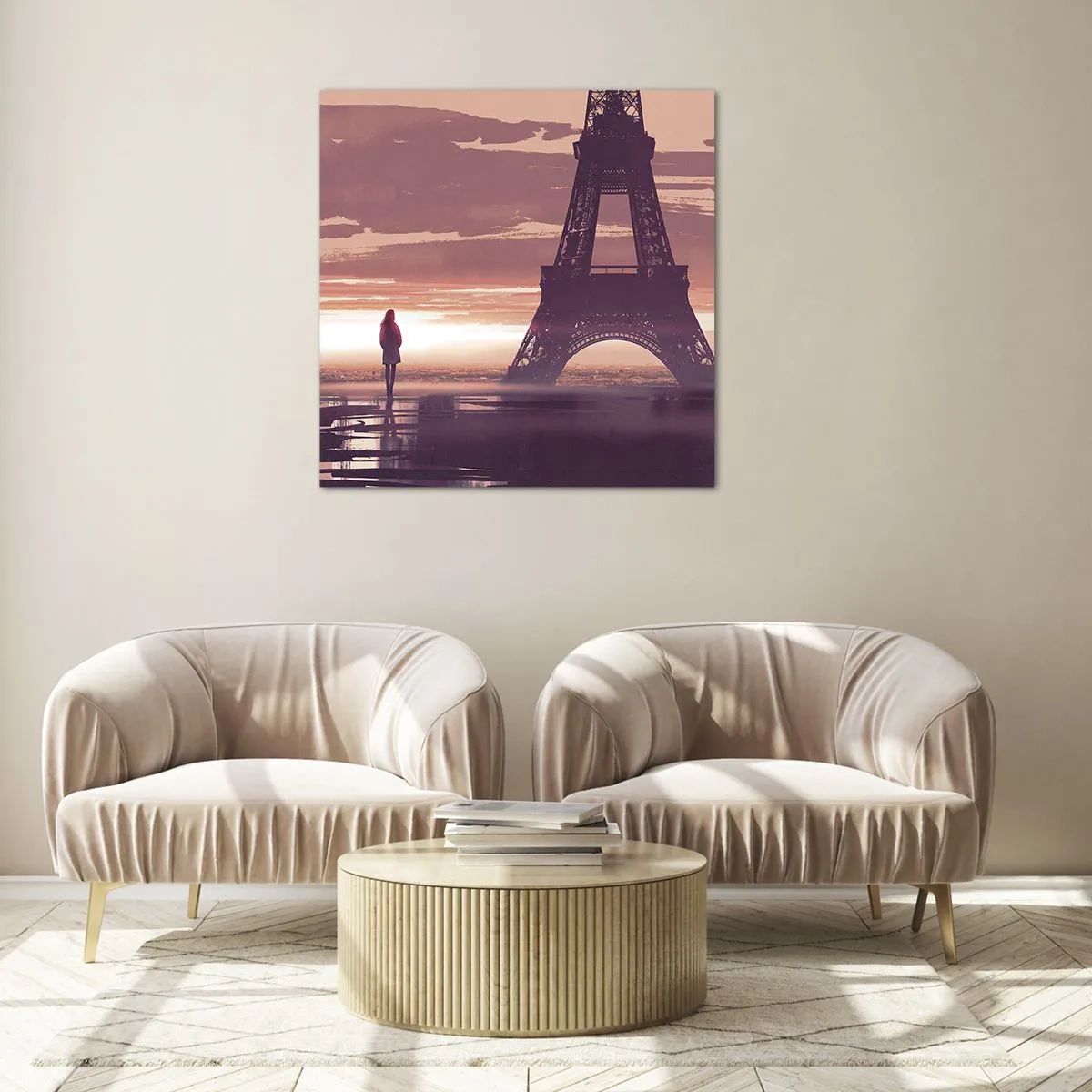 Obraz na skle - Pouze ty dvě - 30x30 cm