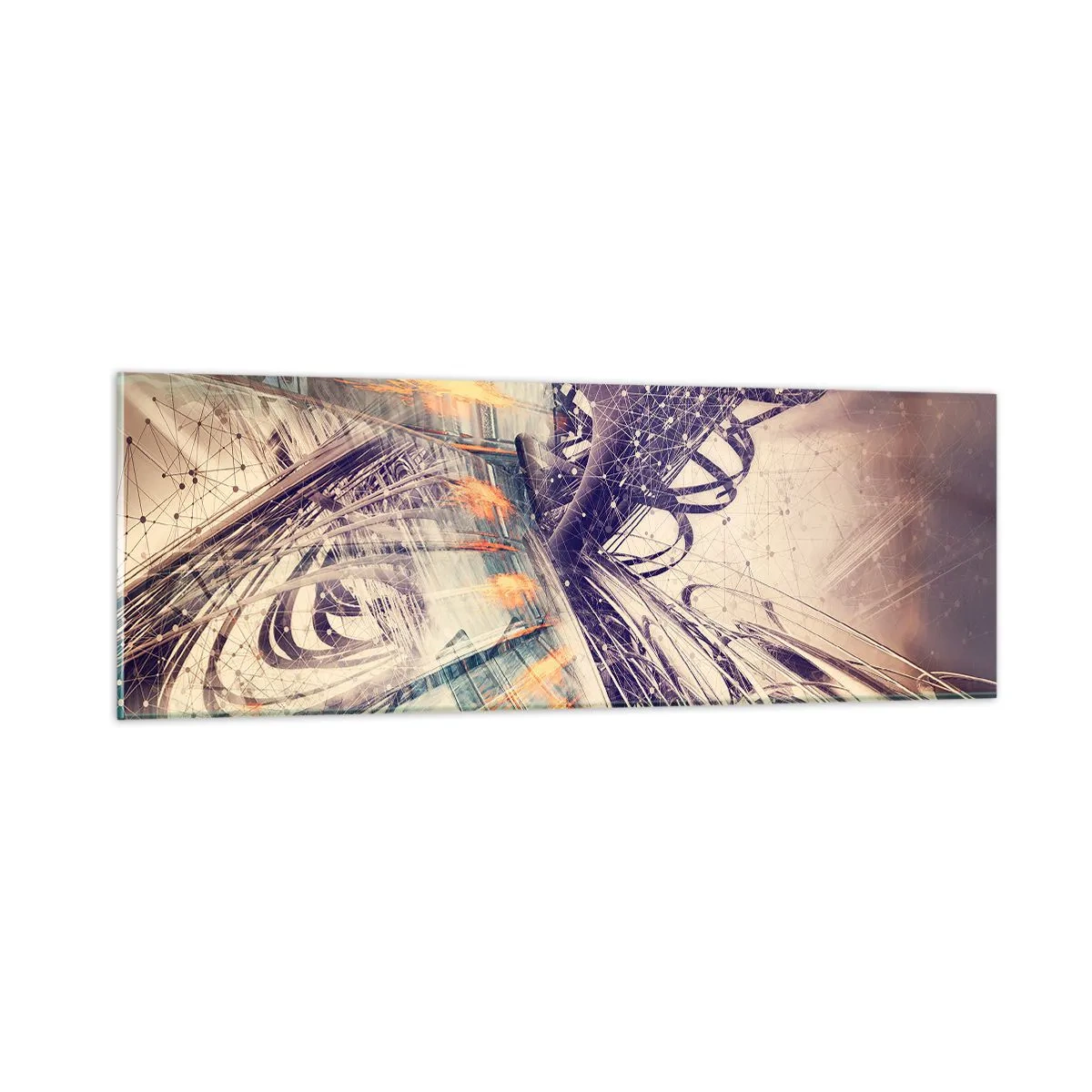 Obraz na skle - Ve velkém spěchu - 90x30 cm