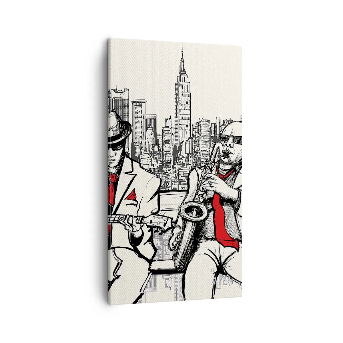 Obraz na plátně - Newyorská improvizace - 45x80 cm