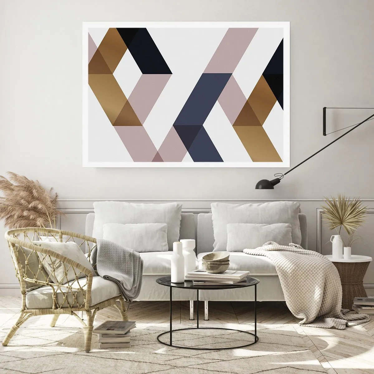 Plakát - Roviny a úhly - 100x70 cm