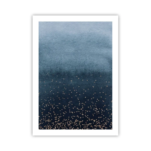 Plakát - Kompozice – modré fáze - 50x70 cm