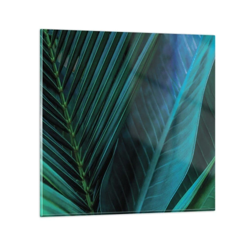 Obraz na skle - Anatomie zelené - 50x50 cm