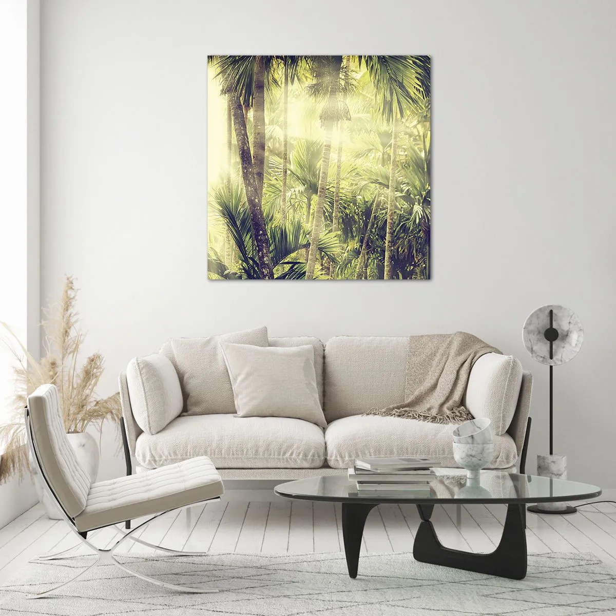 Obraz na skle - V zeleném žáru - 70x70 cm