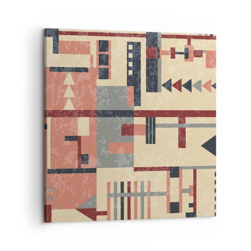 Obraz na plátně - Vodorovná a svislá kombinace - 50x50 cm