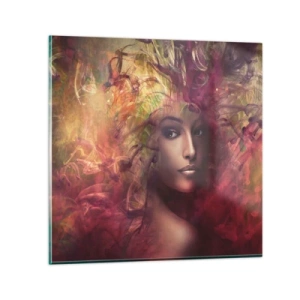 Obraz na skle - Tady jsem! - 70x70 cm