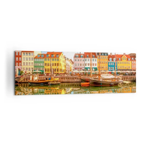 Obraz na plátně - U vody hladké jako zrcadlo - 160x50 cm