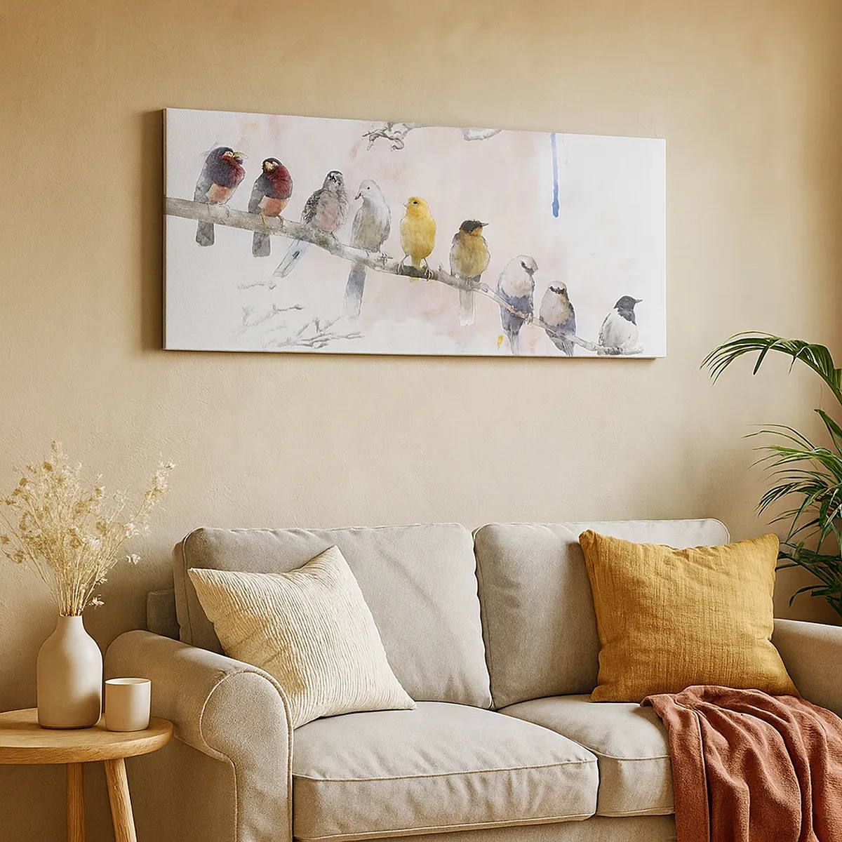 Obraz na plátně - Okřídlené setkání - 30x30 cm