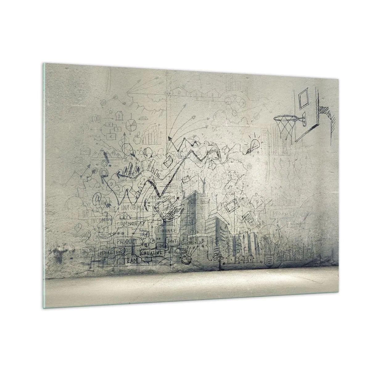 Obraz na skle - Můj skvělý městský život - 100x70 cm