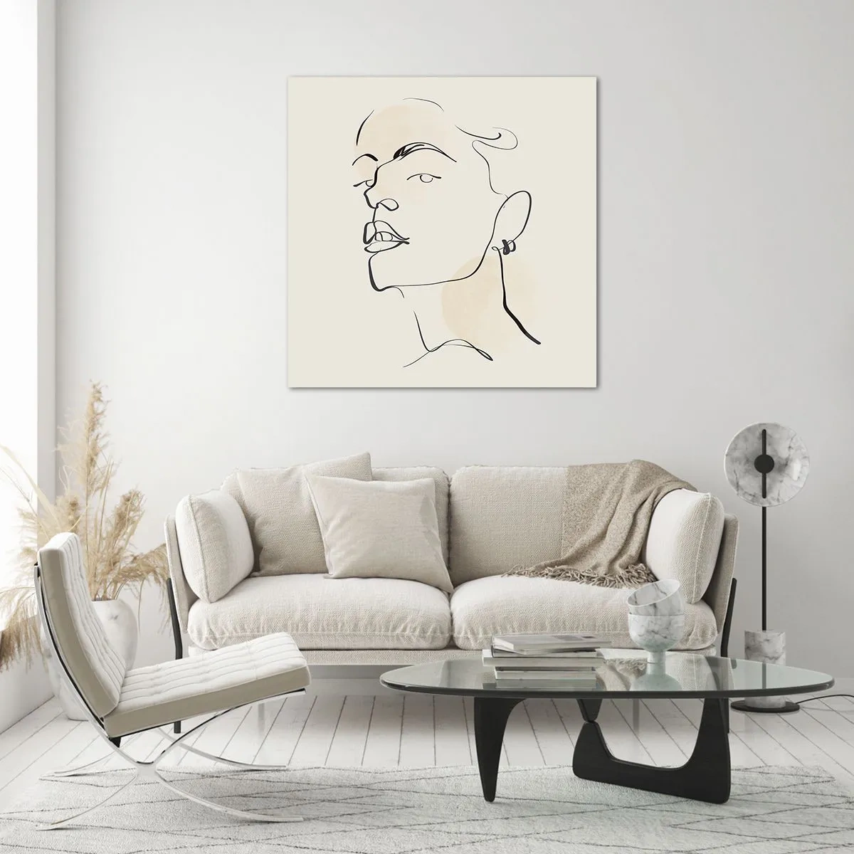 Obraz na skle - Hrdý pohled - 60x60 cm