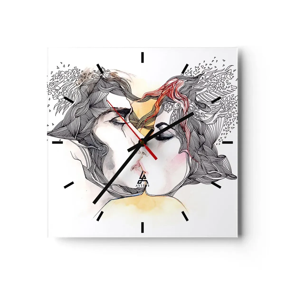 Nástěnné hodiny - Svět neexistuje - 40x40 cm