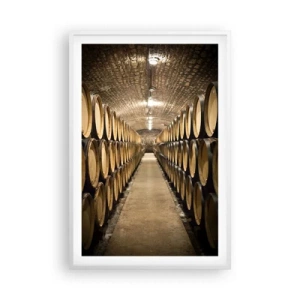Plakát v bílém rámu - V cihlovém sklepě - 61x91 cm