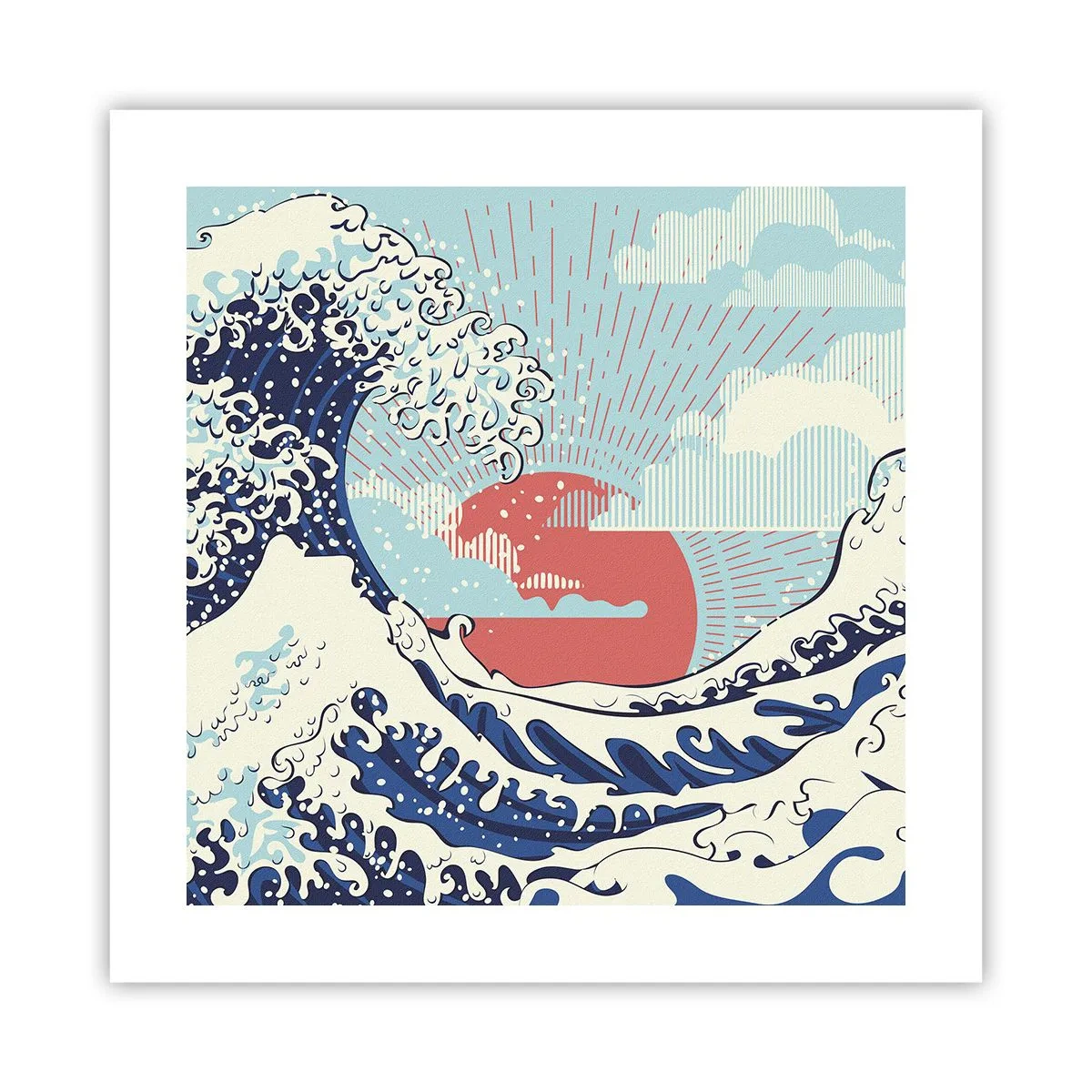 Plakát - Z japonských inspirací - 40x40 cm