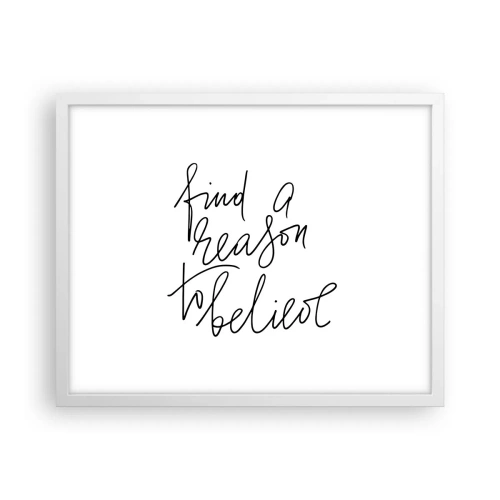 Plakát v bílém rámu - Je to možné - 50x40 cm