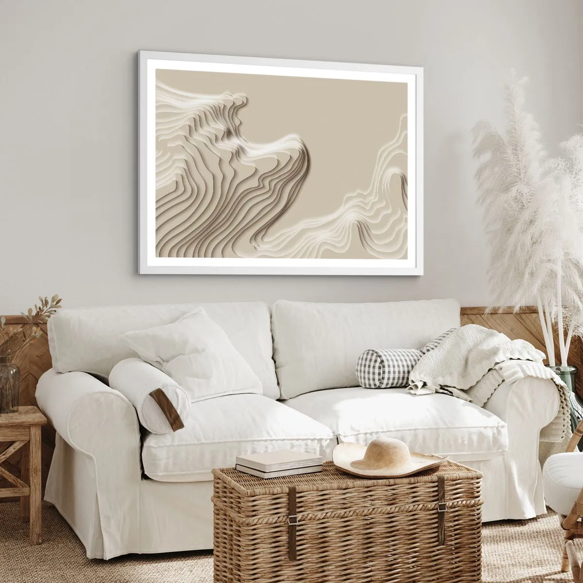 Plakát v bílém rámu - Topografie umění - 40x30 cm