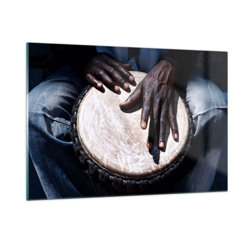 Obraz na skle - Žijte ve svém rytmu - 120x80 cm