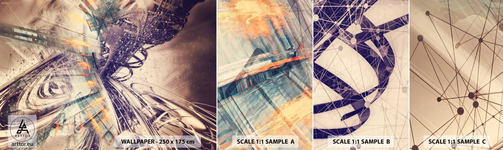 Fototapeta Vzorek Standard Eco - Ve velkém spěchu - Abstrakce, Kus, Grafika - 100x30 cm