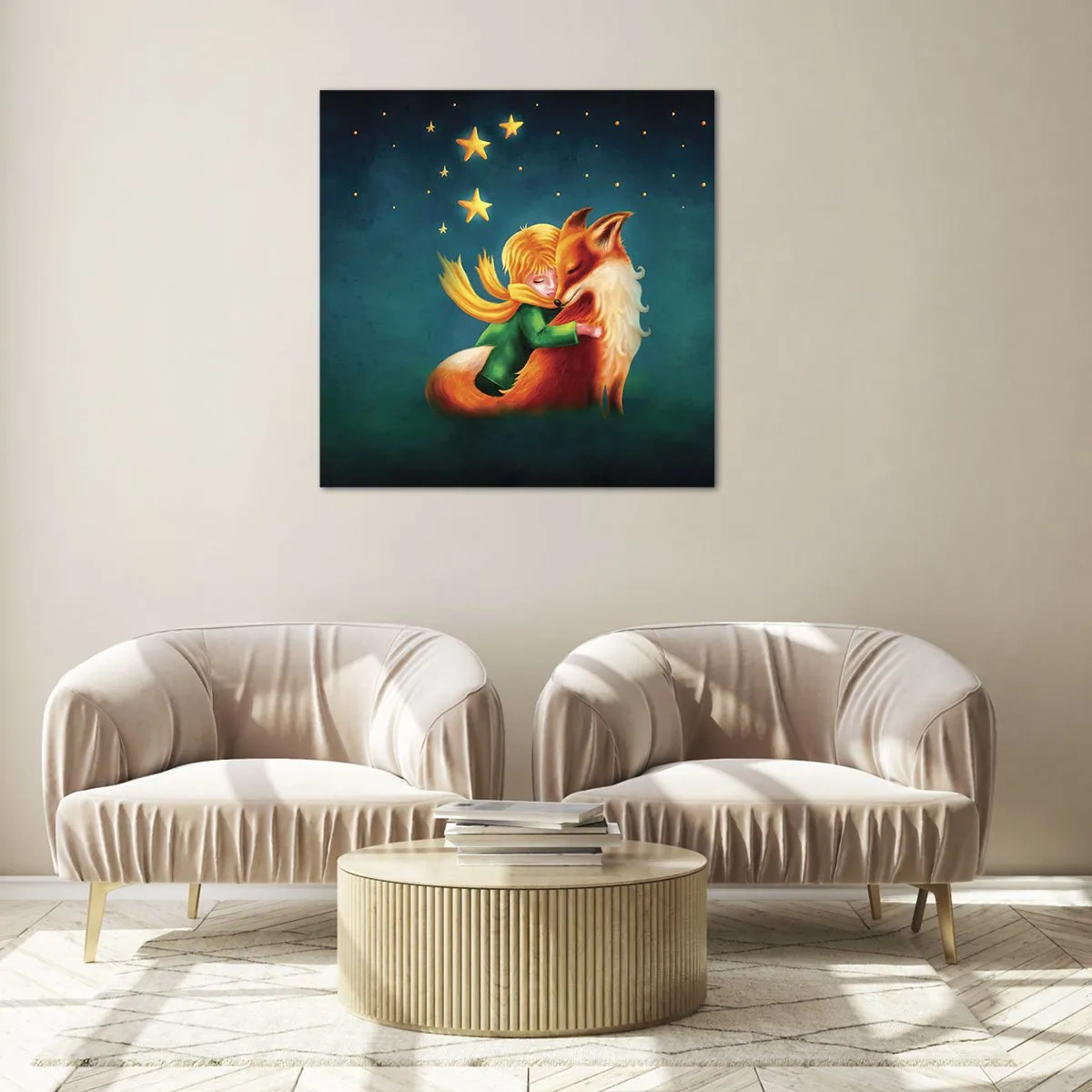 Obraz na skle - Malý princ - 70x70 cm