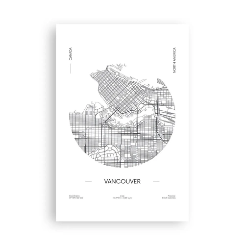Plakát - Anatomie Vancouveru - 61x91 cm