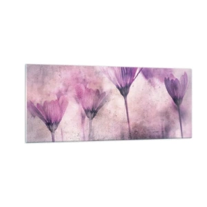 Obraz na skle - Sen květin - 100x40 cm