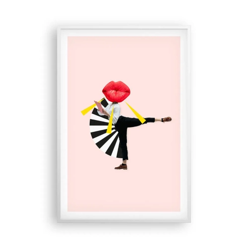 Plakát v bílém rámu - Surrealistický pop-art - 61x91 cm