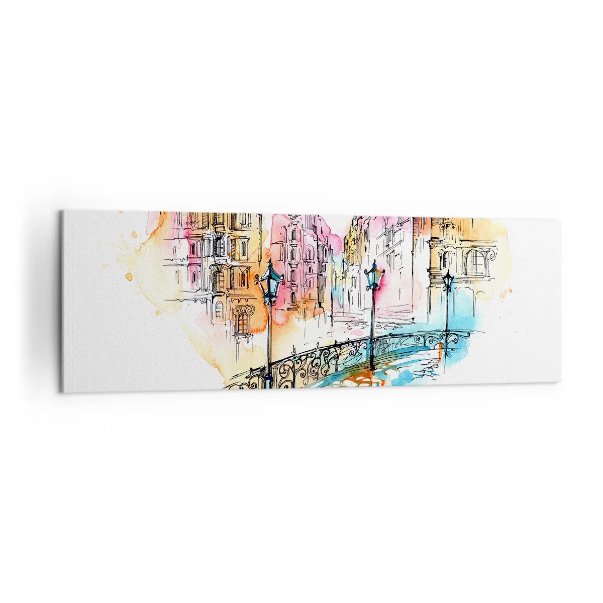 Obraz na plátně - Srdce města - 160x50 cm