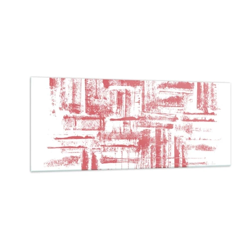 Obraz na skle - Červené město - 100x40 cm