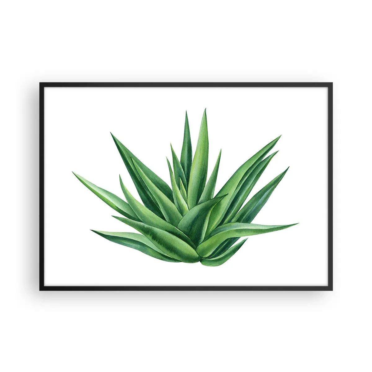 Plakát v černém rámu - Zelená – síla – život - 100x70 cm