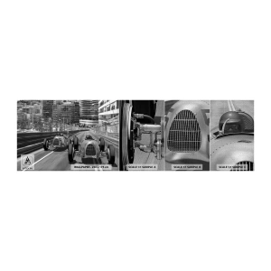 Vzor Fototapety Premium Canvas - Kdysi dávno v Monte Carlu - Automobilový průmysl, Závod, Vinobraní - 100x30 cm