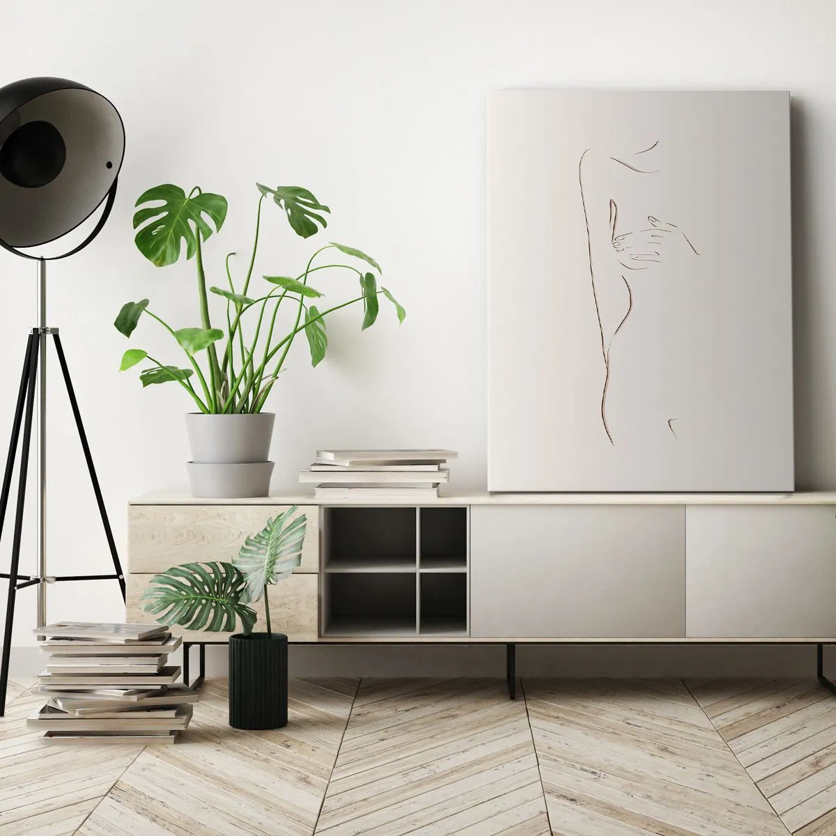 Obraz na plátně - Tvar touhy - 55x100 cm