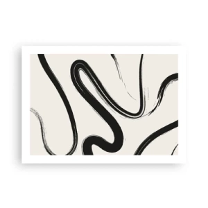 Plakát - Černobílý rozmar - 70x50 cm