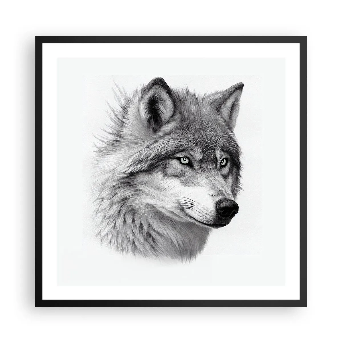 Plakát v černém rámu - Alfa – bezpochybně - 60x60 cm