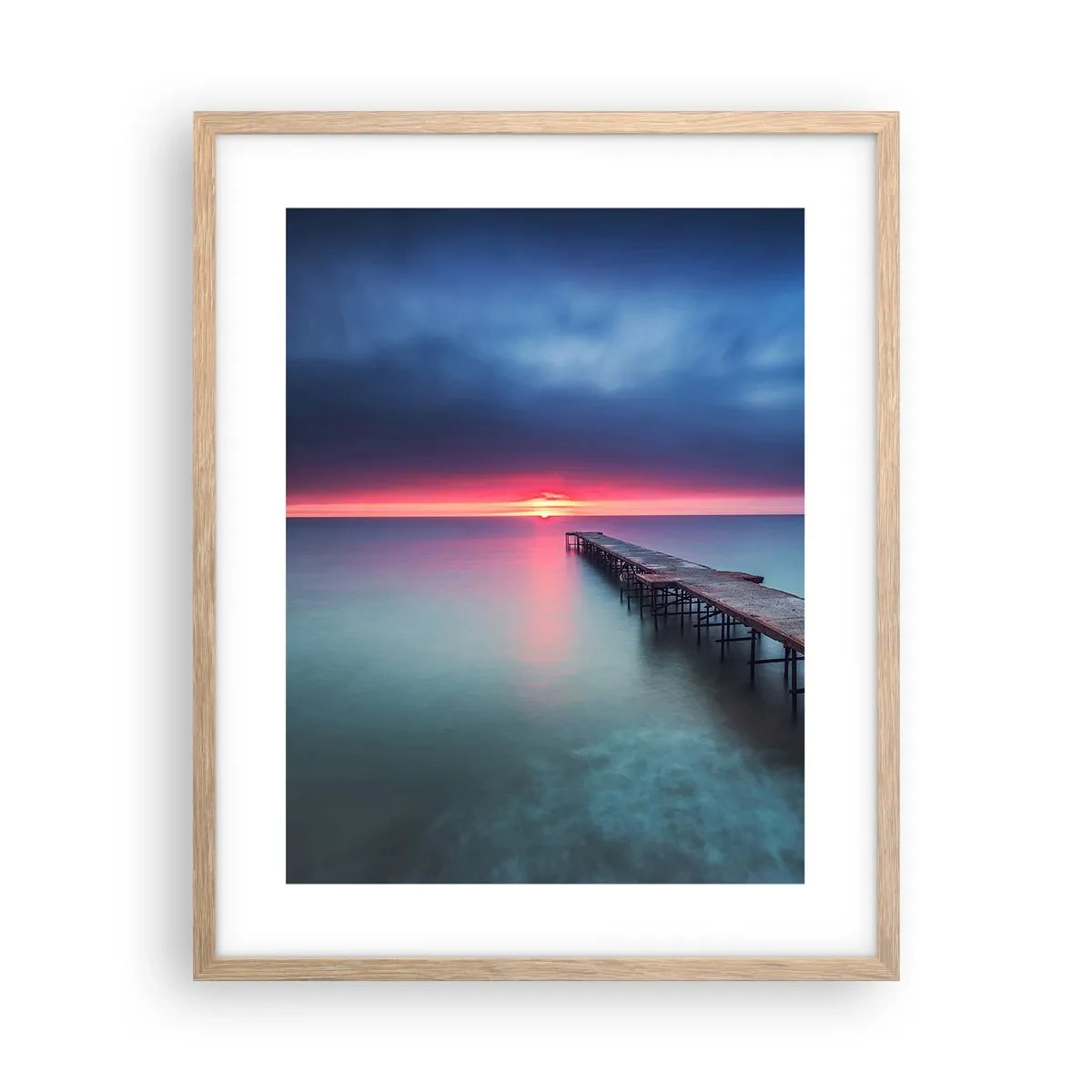 Plakát v rámu světlý dub - Mezi nebem a zemí - 40x50 cm