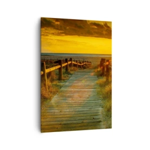 Obraz na plátně - Vykoupané ve starém zlatě - 70x100 cm