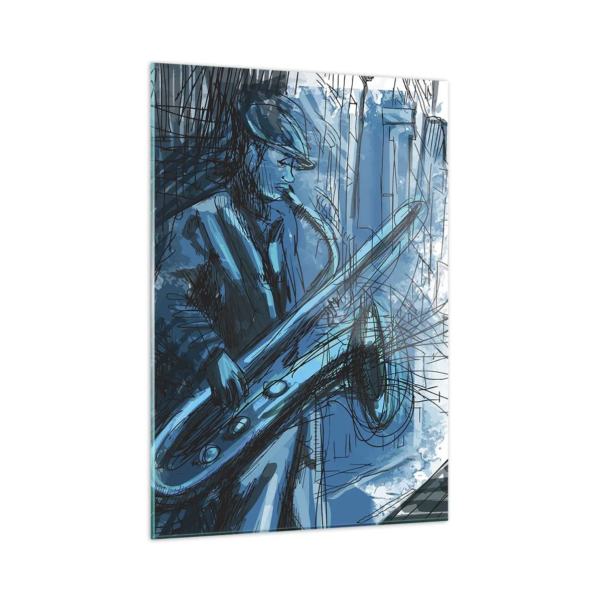 Obraz na skle - Městská rapsodie - 50x70 cm